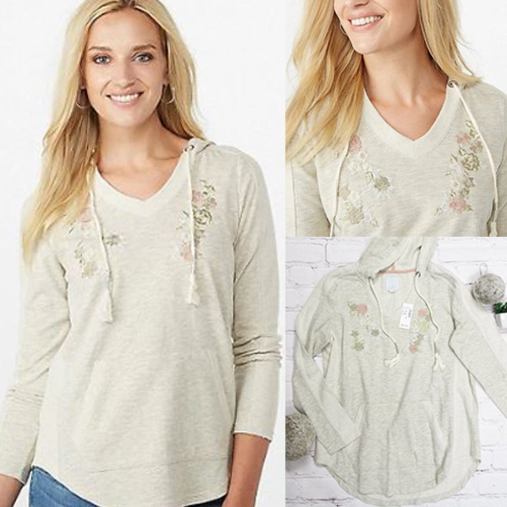 Pullover Hoodie W/ Embroidery - NWT